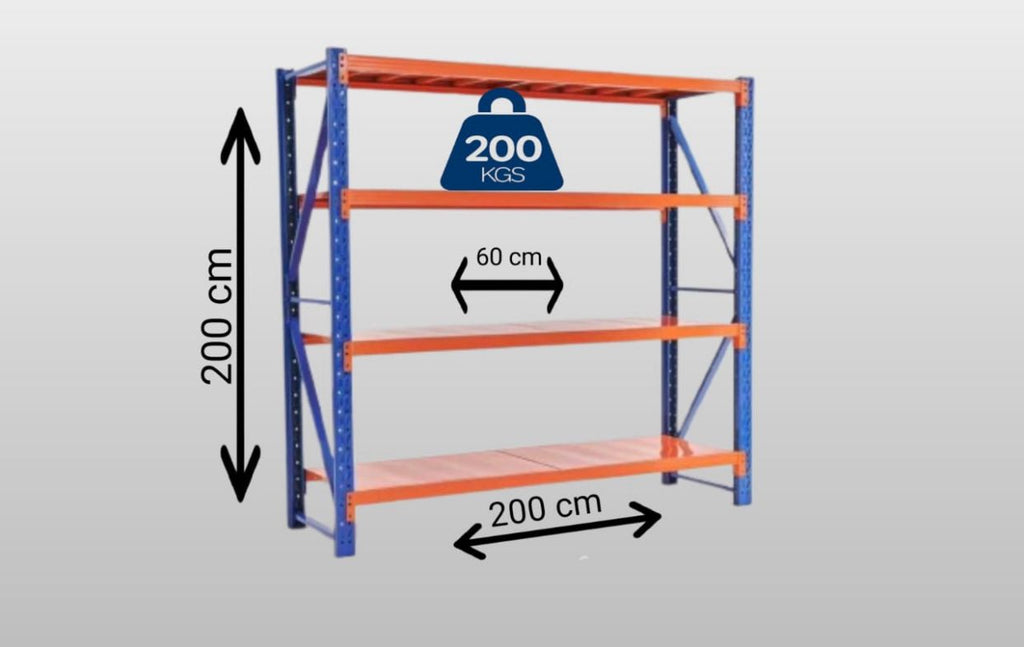 Storage Rack with 200kg Weight Support. Orange