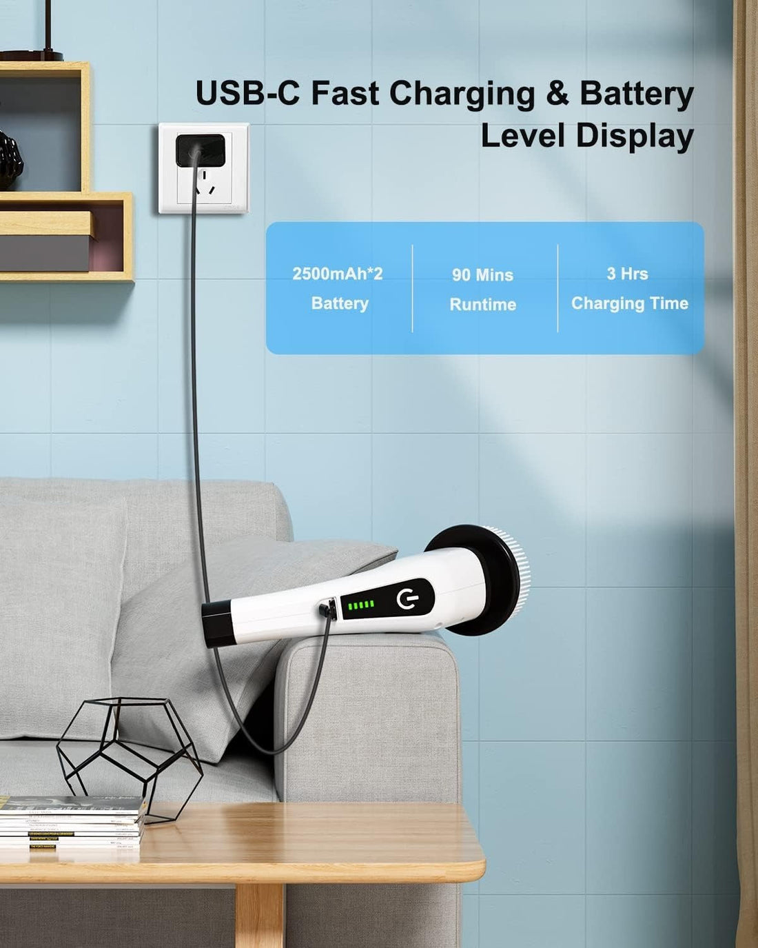 فرشاة تنظيف كهربائية 9 في 1 | Nine in One Electric Cleaning Brush