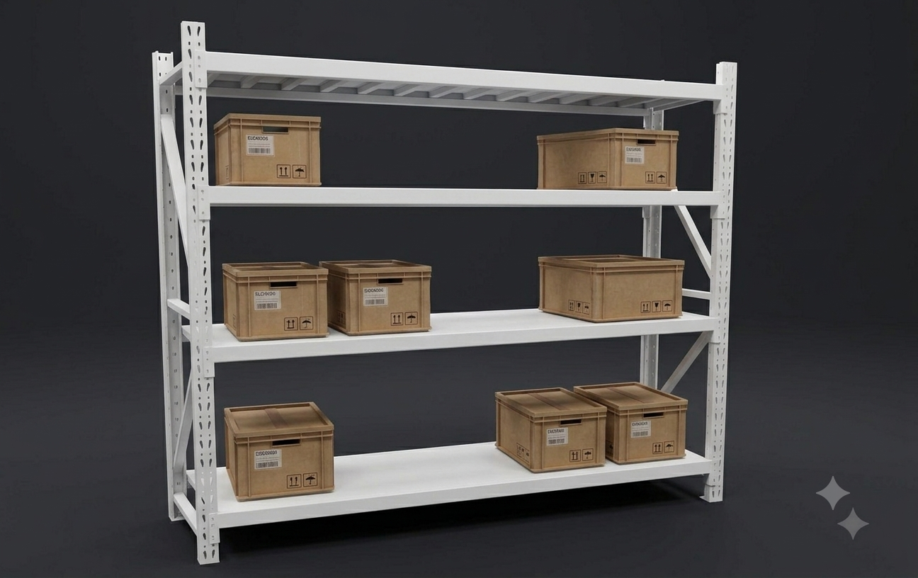 Storage Rack, 200Kg weight capacity. White